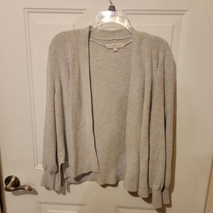 Loft gray XL petite Cardigan Sweater
